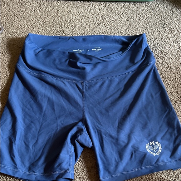 Old Navy Women's Blue Bike Shorts - Picture 1 of 3